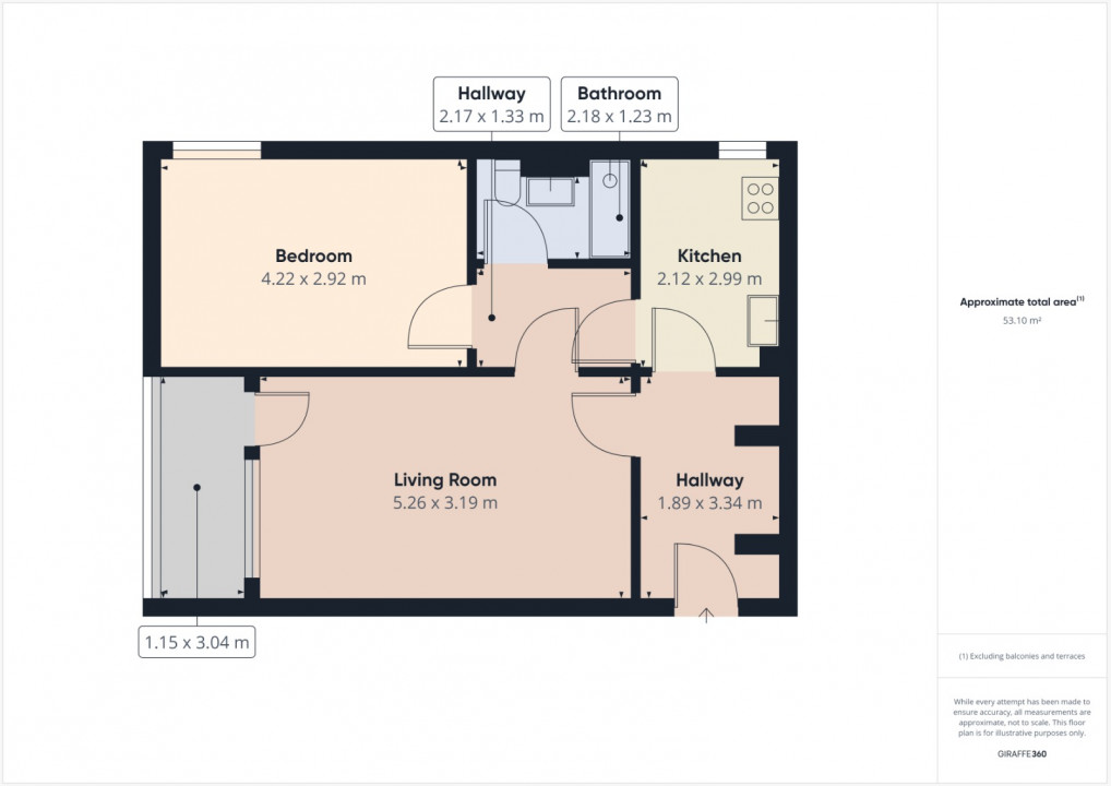 Apartament 2 camere Aleea Fizicienilor