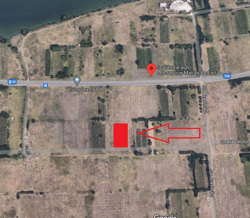 Teren 1500 mp deschidere 25 m Tunari