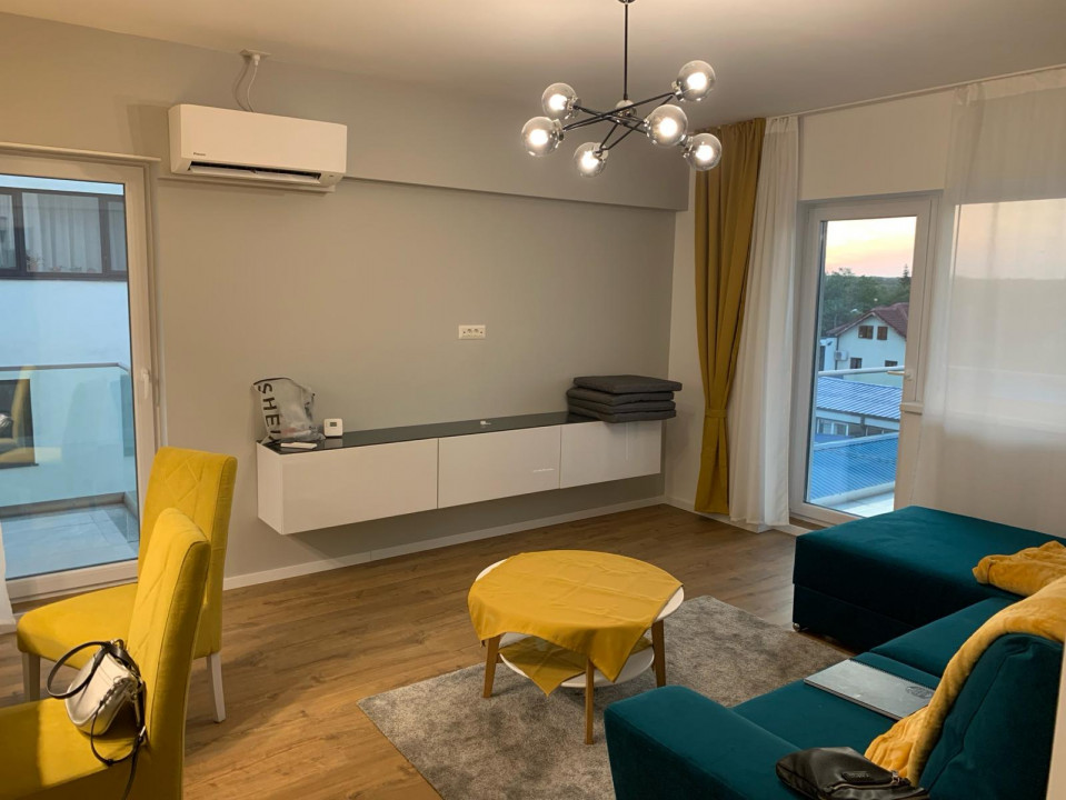 Apartament 3 camere mobilat si utilat, bloc nou, 2 locuri de parcare acoperite