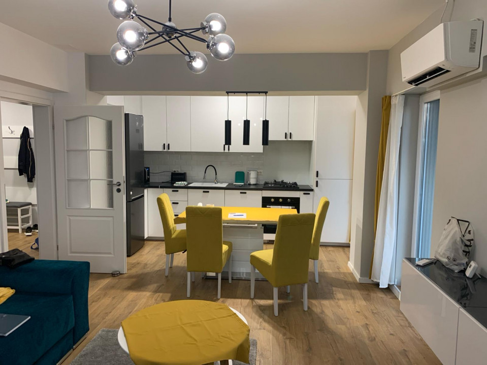 Apartament 3 camere mobilat si utilat, bloc nou, 2 locuri de parcare acoperite