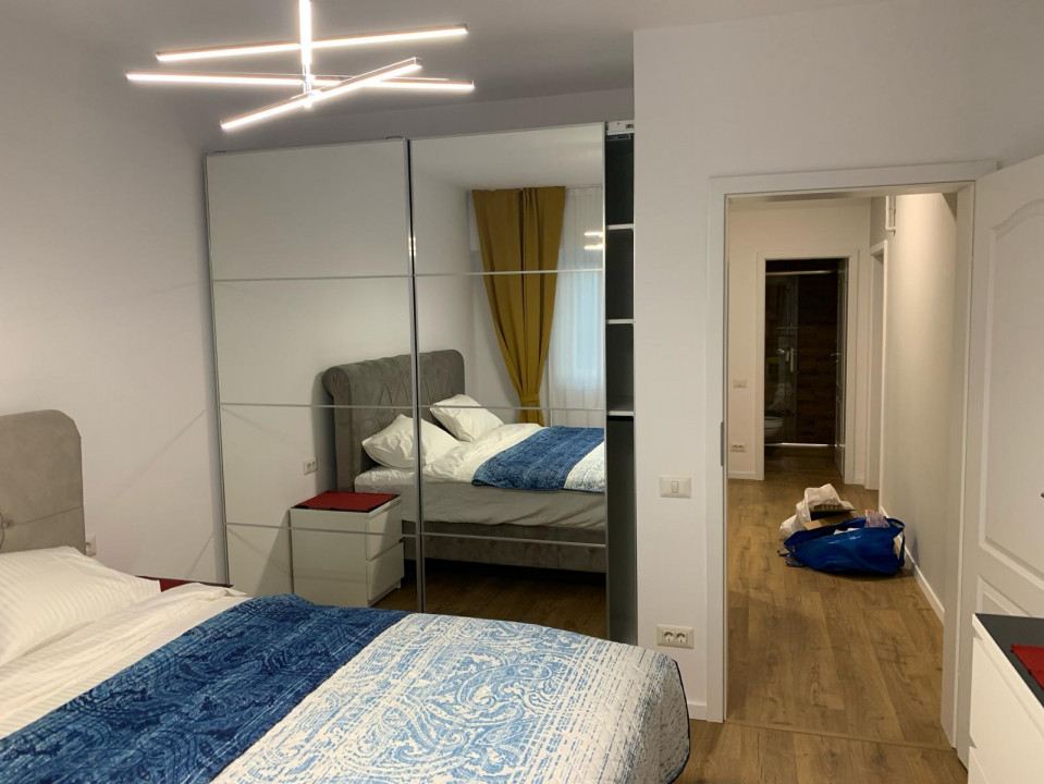 Apartament 3 camere mobilat si utilat, bloc nou, 2 locuri de parcare acoperite