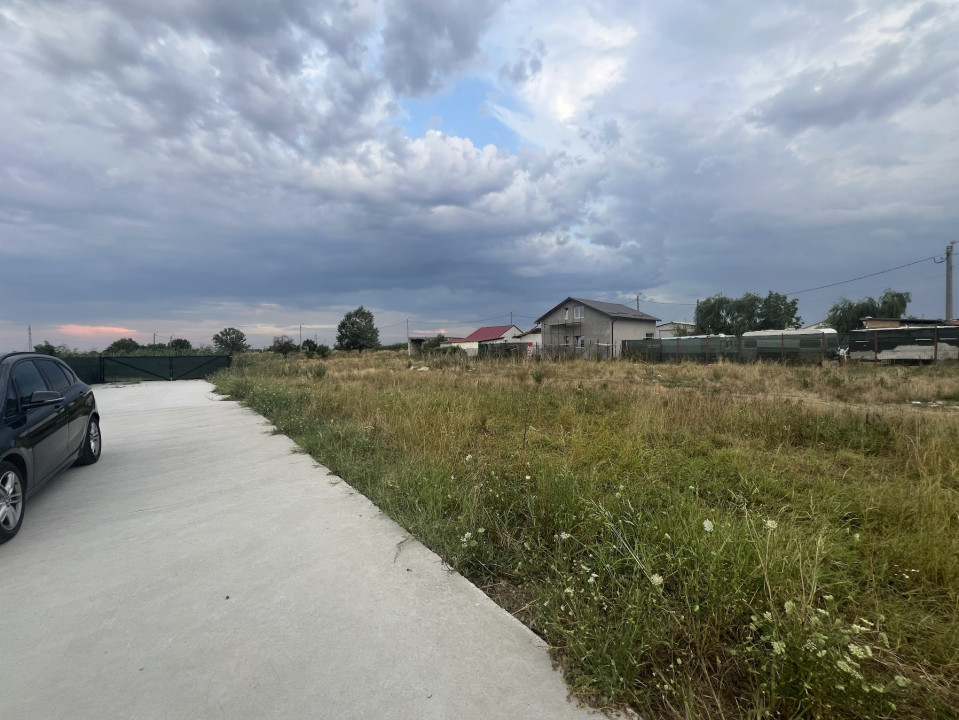 Teren 1178 mp deschidere 27 la drum asfaltat Copaceni, Ilfov