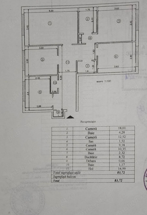 Apartament 4 camere zona Nicolina